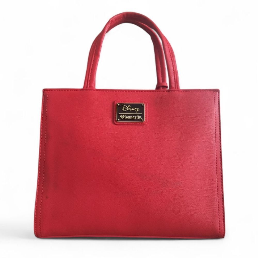 Loungefly Disney Snow White Red Debossed Satchel - Picture 5 of 16